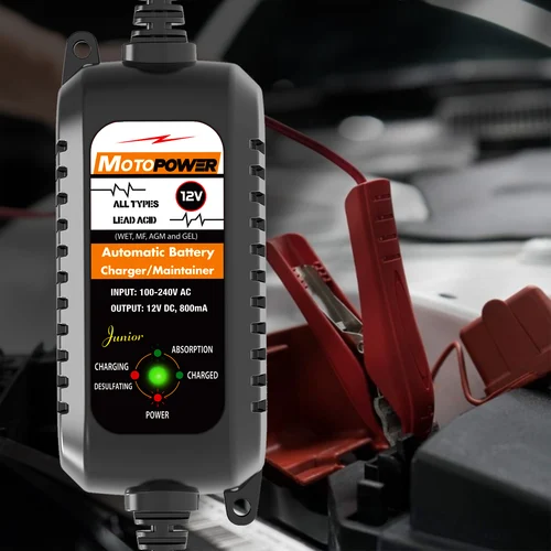 Mantenedor inteligente automático del cargador de batería de la motocicleta del coche de 12V 800mA