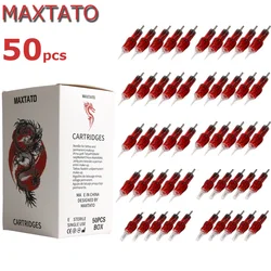 3/50pcs/Box Tattoo Cartridge Needles Disposable Needles Rl RS RM M1 For Tattoo Machine For Eyebrow Eyeliner Permanent Makeup
