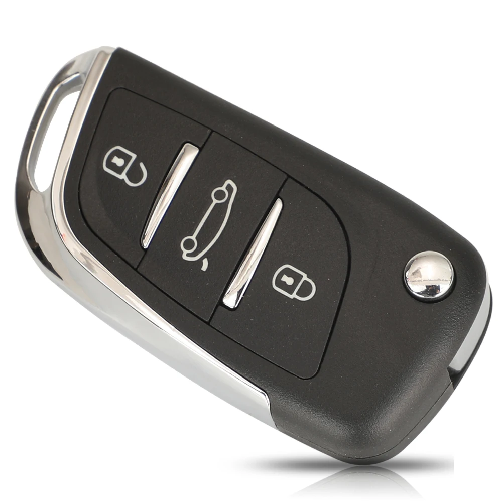 jingyuqin Car Remote Key 434Mhz For Citroen C4L New Elysee For Peugeot 508 3008 2008 301 433MHz ID46 Auto Keyless VA2/HU83 Blade