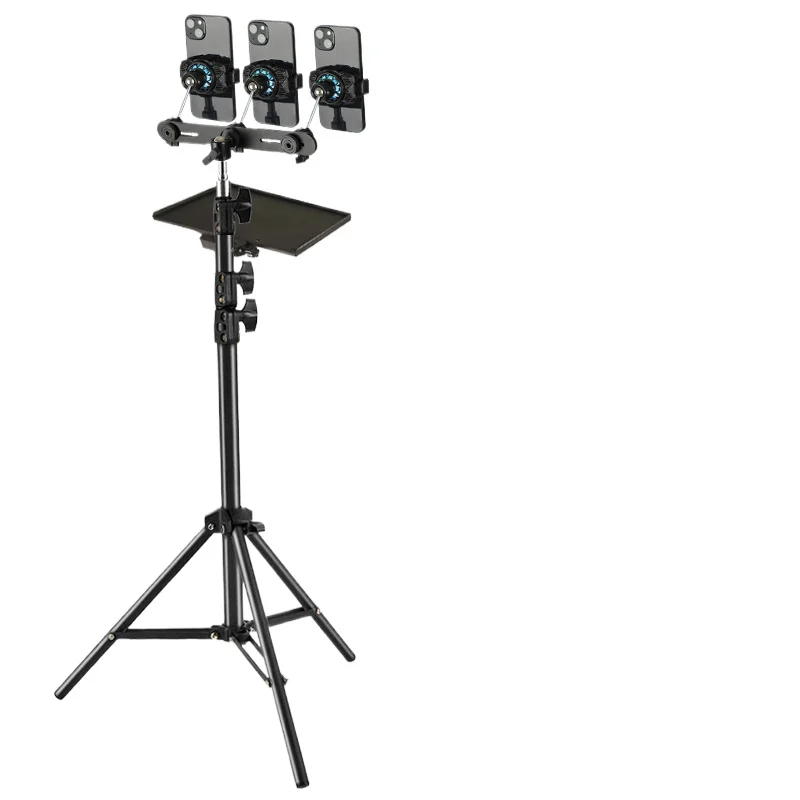 

Outdoor floor-to-ceiling live broadcast bracket with radiator removable overhead shooting multi-position dual-position