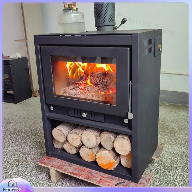 for Double Layer Thickened Carbon Steel Wood Burning Fireplace Indoor Outdoor Real Fire Heating Stove with Explosion Proof