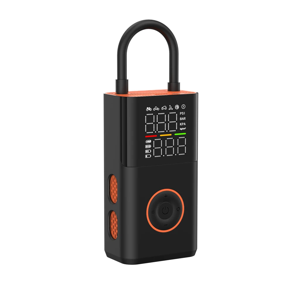 AliExpress YIJU Car Wireless Air Pump Tire Inflation Portable Tyre Ball Inflator  Electric for Cars Motorcycle Bicycle Color-gradient Light