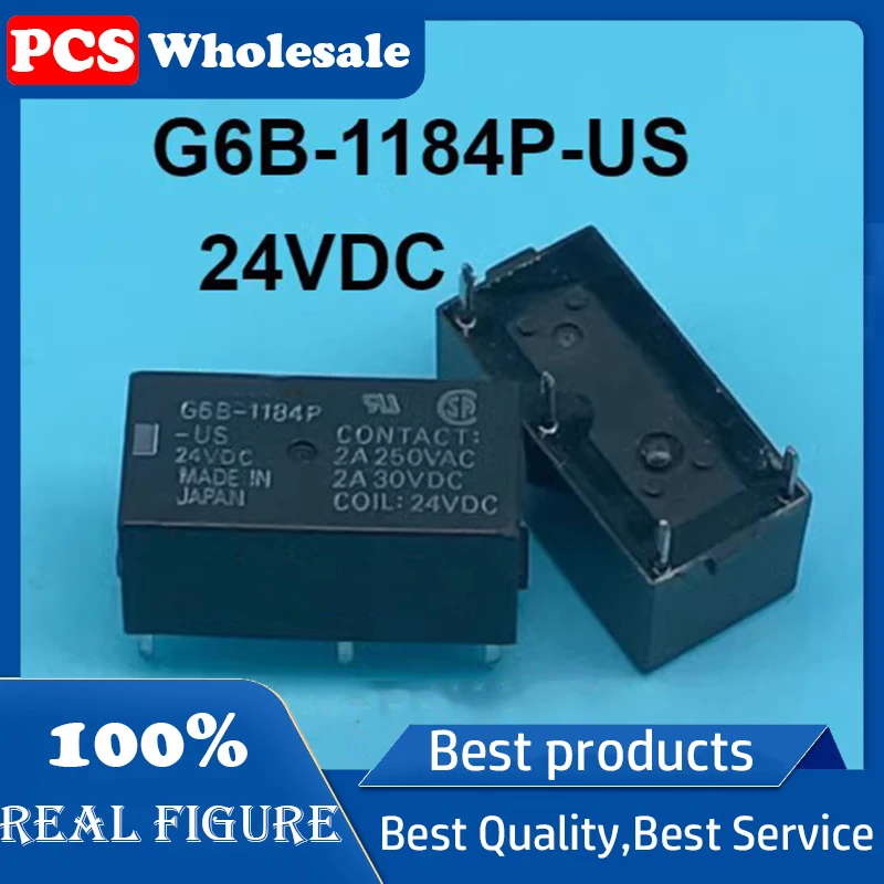 

G6B-1184P-US 24VDC relay 2A DC24V New original 24 v 4 feet