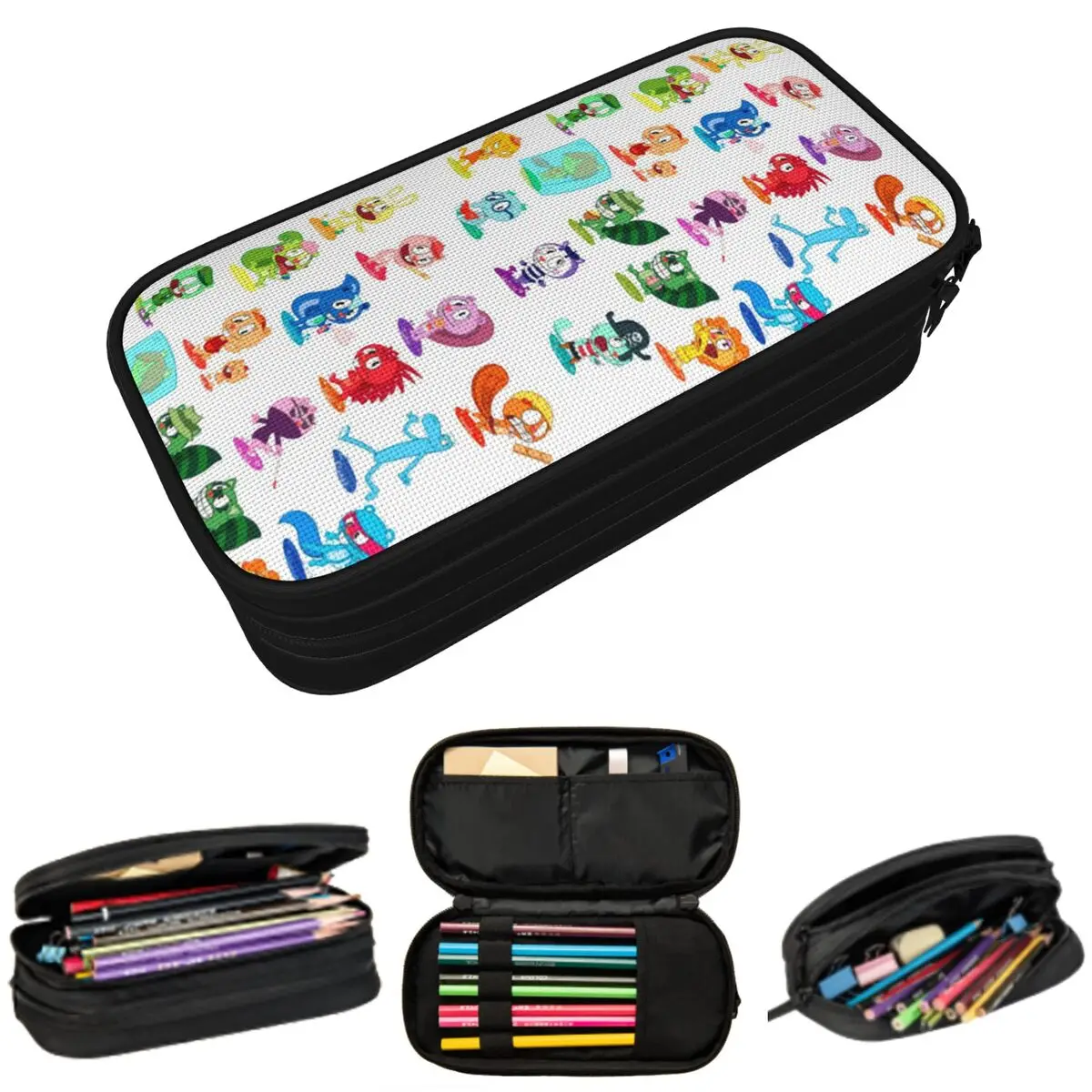 

Happy Tree Friends Characters Pencil Cases Large Capacity Pen Bags Pen Box Pencil Pouch For Boys Girls Stationery School Office