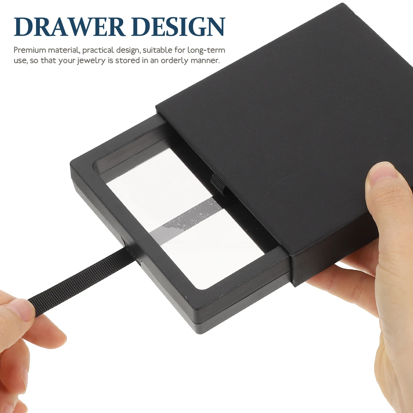 

2pcs Storage Boxes Film Earring Holder Organizer Case For Women Lightweight Compact Travel Essentials Moisture Resistant Beads