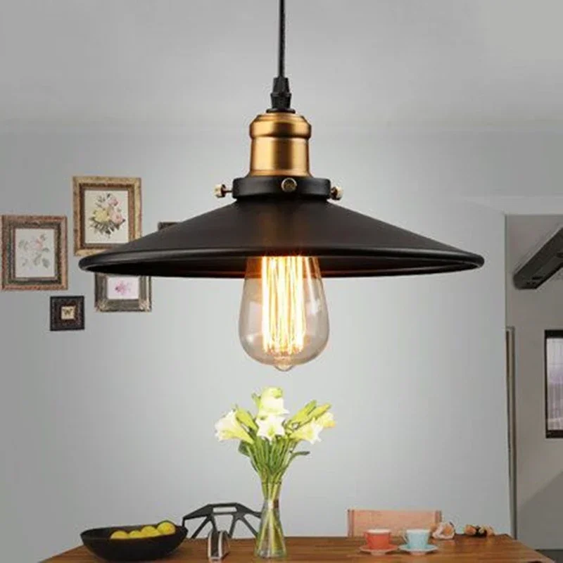 Decoration Loft Style Vintage Industrial Retro Pendant Lamp Light e27 Holder Iron Restaurant Bar Counter Bookstore