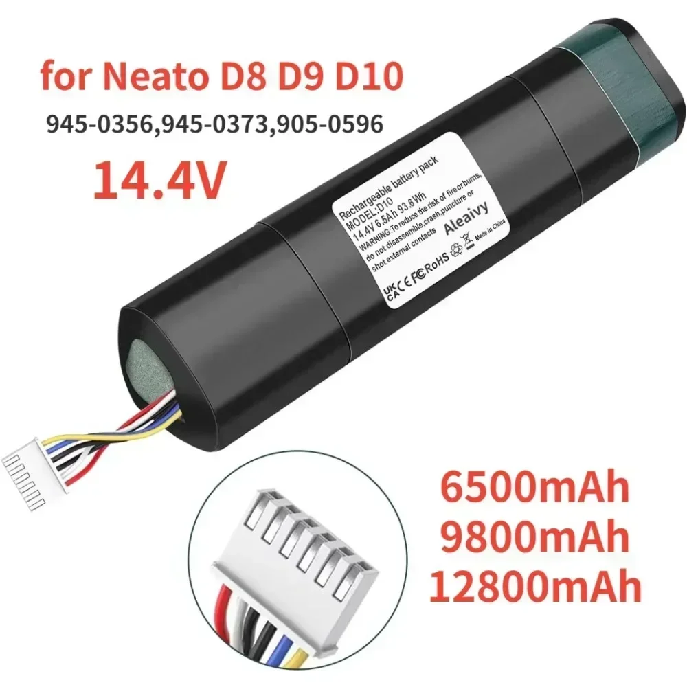 A Replacement for Neato Battery Neato D8 D9 D10 945-0356,945-0373,905-0596 Robotic Vacuum Cleaners Li-Ion 14.4V Battery