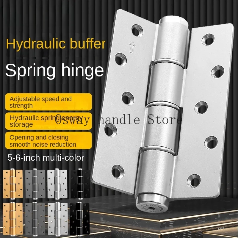 

5 "Invisible Door Hinge Hydraulic Damping Buffer Automatic Door Closing Device Multifunctional Secret Door Spring Hinge