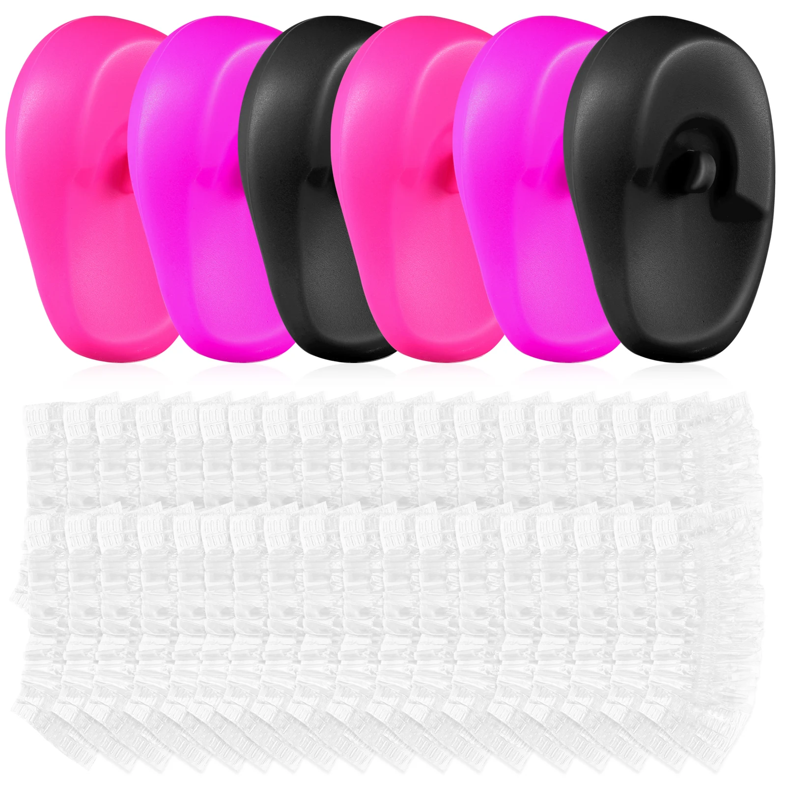 

Hairdressing Earmuffs Shower Ear Covers for Dye Silica Gel Protector Sufficient Quantity Easy Take Scientific Shape Wide