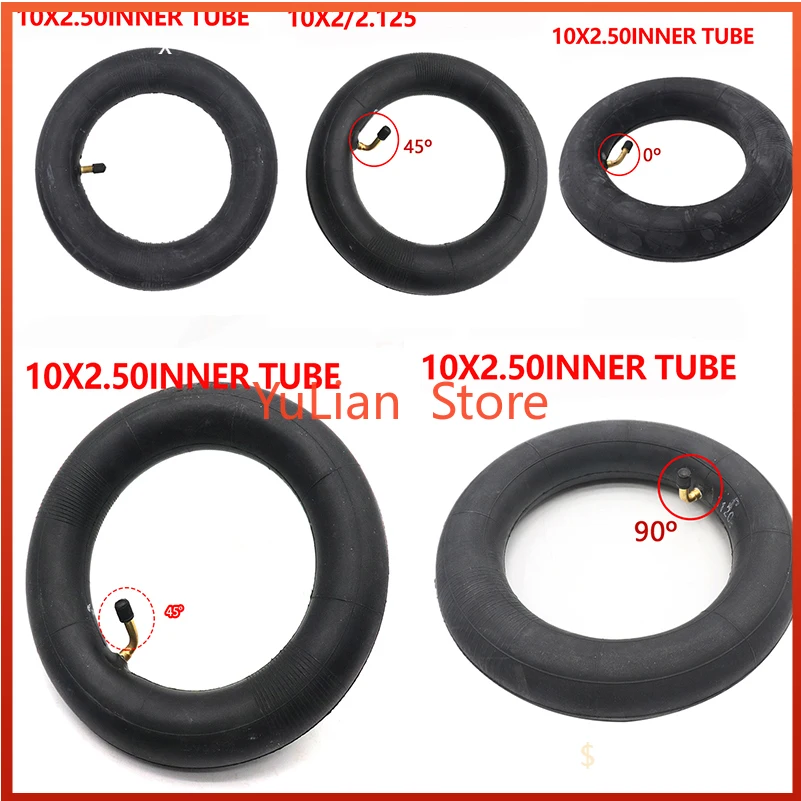 

10x2.50 Inner Tube for 80/65-6 10X2.50 10X3.0 255X80 Tire Outer Tyre High Quality Rubber for Kugoo M4 Pro Speedway Zero 10X