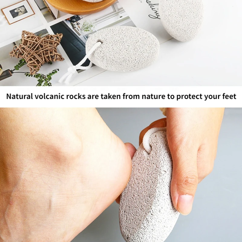 1 Piece Natural Pumice Stone - Foot Hard Skin Callus Remover Dead Skin Pedicure Tool, Smooth Skin Z Foot Care Piedra pómez