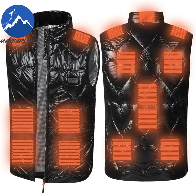 

Functional Heating Vest Women 3-gear Electric Heating Cotton Sleeveless Waistcoat Self-heating Clothing Winter Hiking Ski Jacket