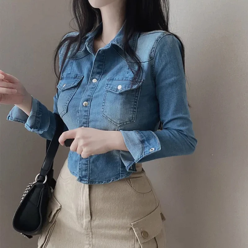 

Denim Coats Woman Long Womens Summer Canvas Pocketed Minimalist Lightweight Drop-Shoulder Openwork Sashes Airy Beachwear Urban