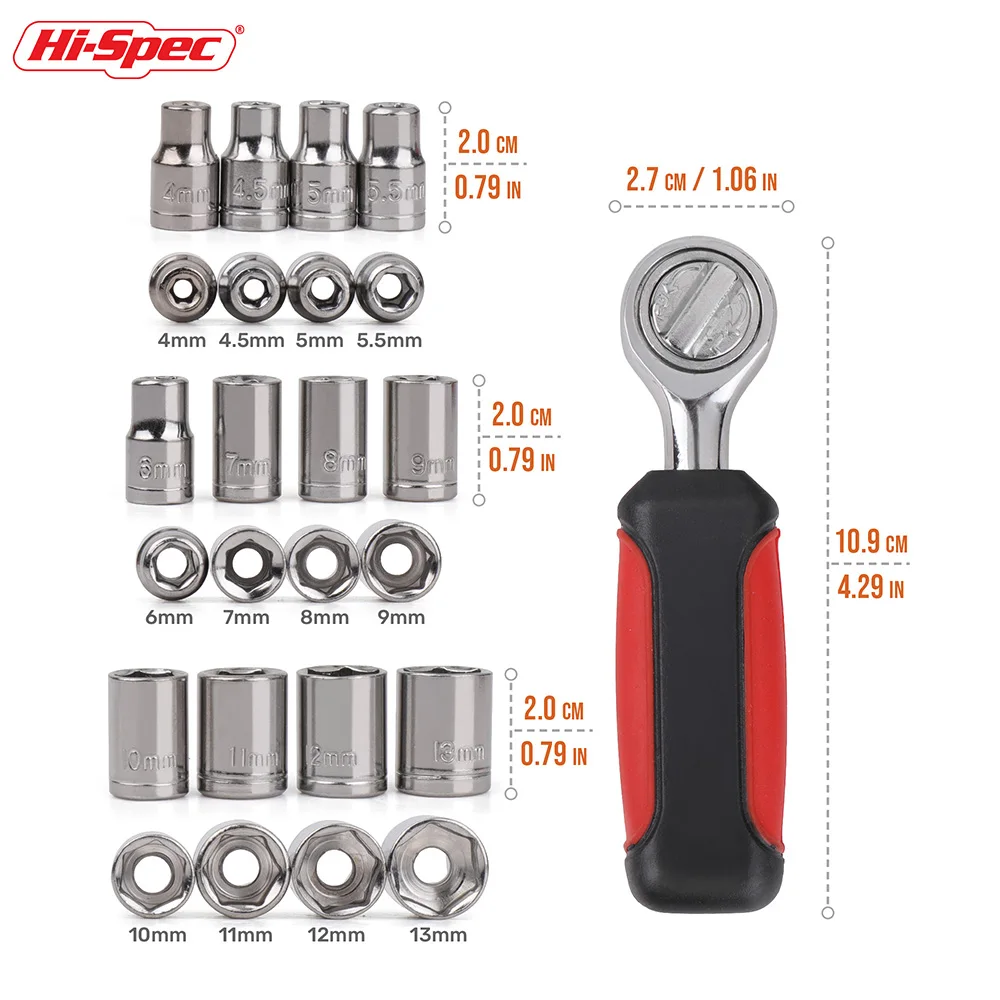 Hi-spec-六角ソケット修理ツールキット、12ポイントトルクス、ロックソケットセット、crvナットドライバーセット、スプラインビット、25mm、50mm、13個