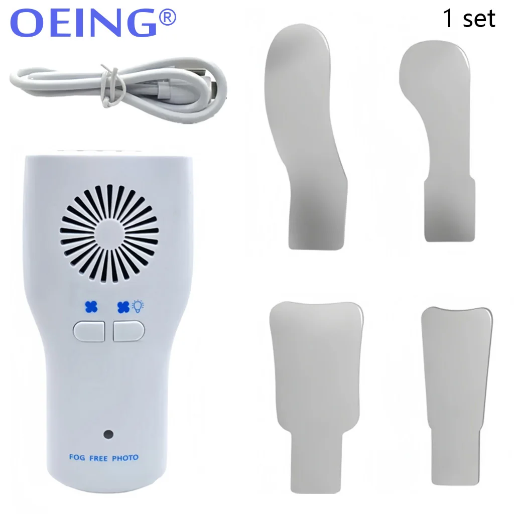 AG Dental Anti-Fog Mirrors Set Fog Free Intraoral Photography Stainless Steel Mirror with LED Light Orthodontic Reflectors