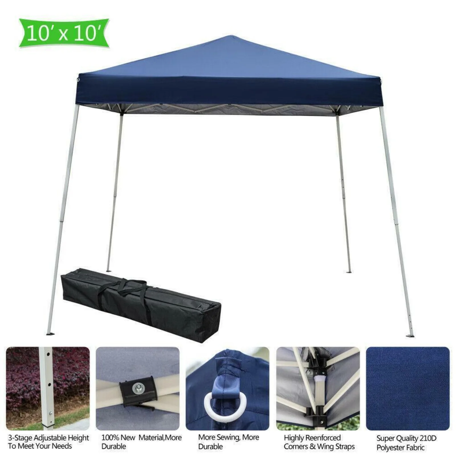 

US 10'x10' Pop UP Canopy Tent Wedding Party Folding Gazebo Heavy Duty W/ Carry Bag party canopy tent camping