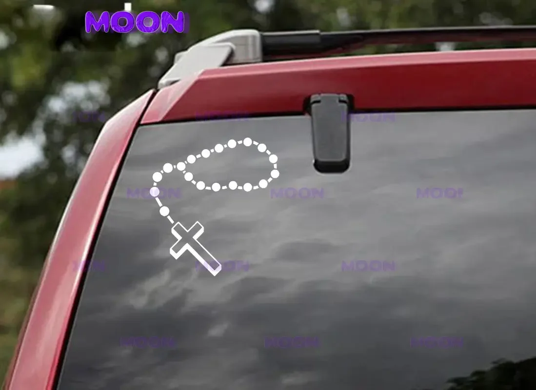 Christ Chain Cross Car Stickers and Decals for Car Laptop Mug Stickers Vinyl Waterproof Decorative Accessories Detachable