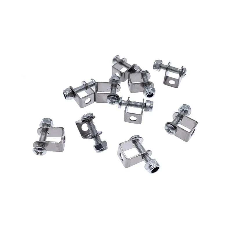 1 Pair MINI Electric Linear Actuator Bracket 304 Stainless Steel Metal Material Hole 4.2mm Micro Linear Actuator Motor