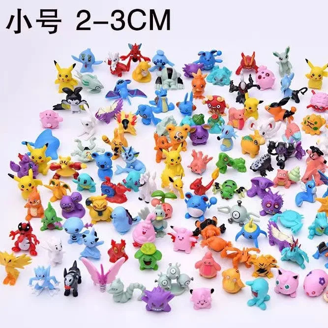 

24-144 Pcs Pokemon Action Figure 2-3Cm Not Repeating Mini Figures Model Toy Pikachu Anime Kids Collect Dolls Birthday Gifts