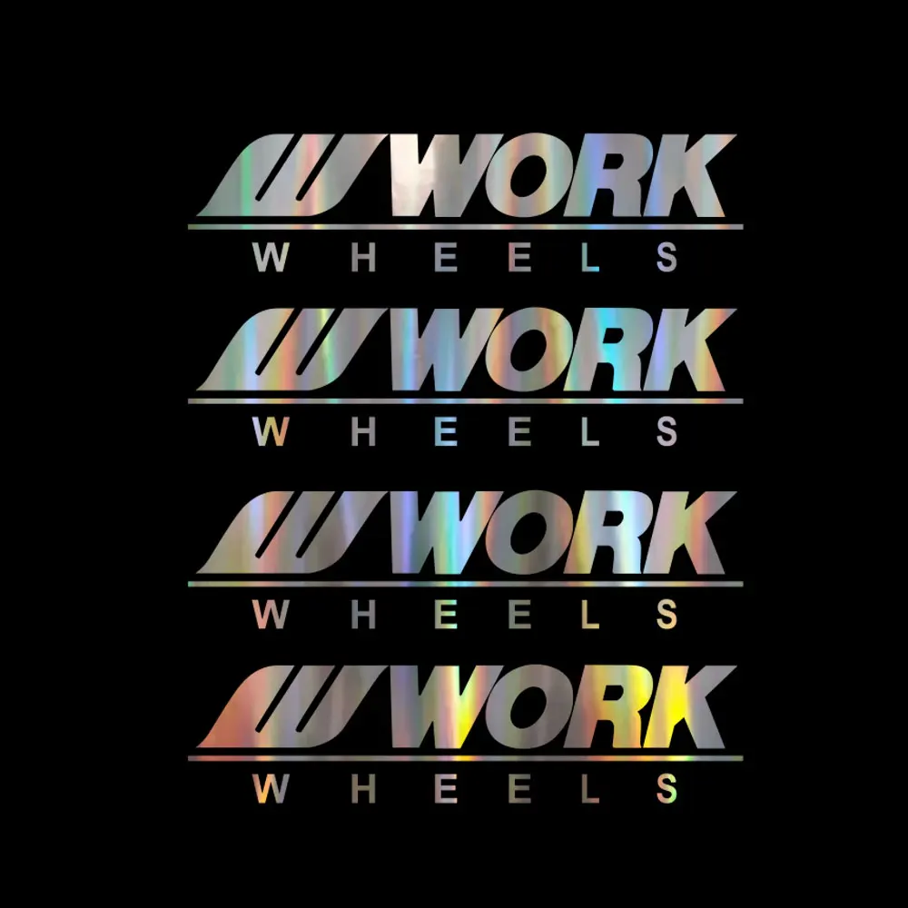 4pcs for work Racing Wheels Decals Rims jdm  Stickers