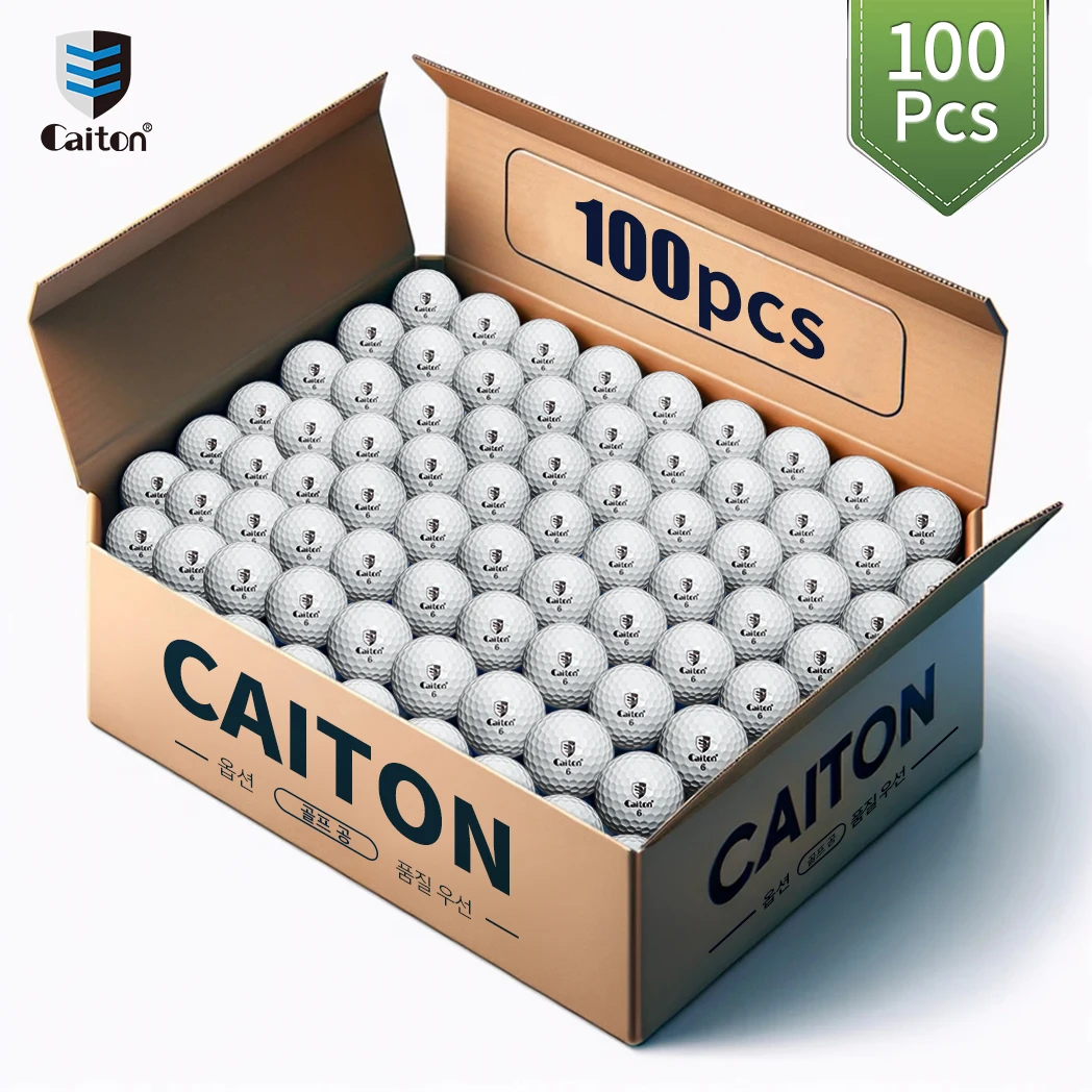 Caiton 3 레이어 골프 공-고성능, 장거리, 스핀 컨트롤, 내구성, 고정밀 훈련 및 모든 레벨, 100 개