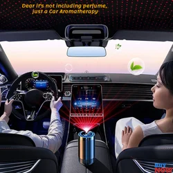 NEW High-end Electric Auto Air Diffuser Aroma Car Air Vent Humidifier Diffuser Clip Perfume  Advanced Sense Ambient Light Fresh