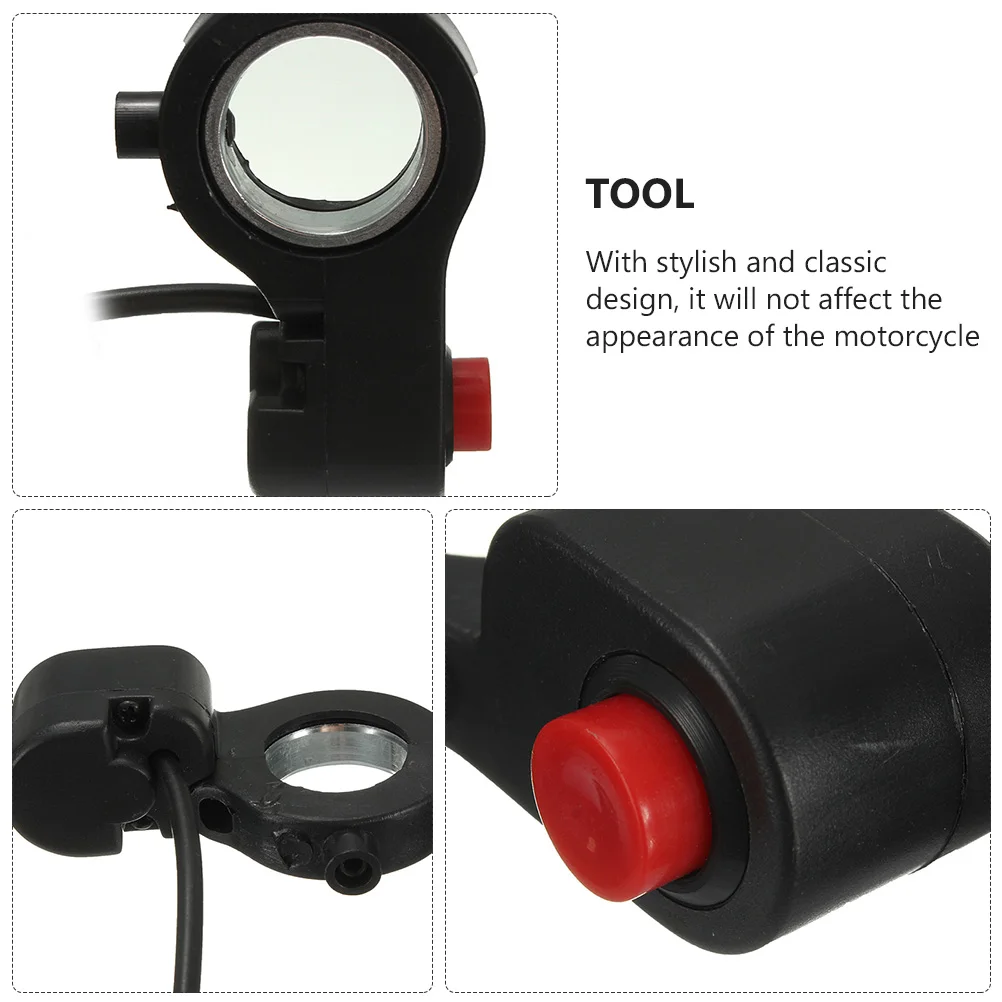 

7 8 Inch Handlebar Horn Switch Durable ABS Copper Easy Install Black Color Suitable Motorcycles Relay Supplies