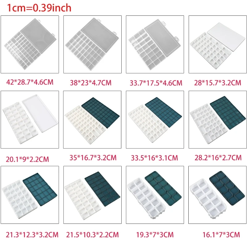 Paleta en caja para ahorrar pintura bandeja almacenamiento pintura con tapa para acuarela, pintura óleo