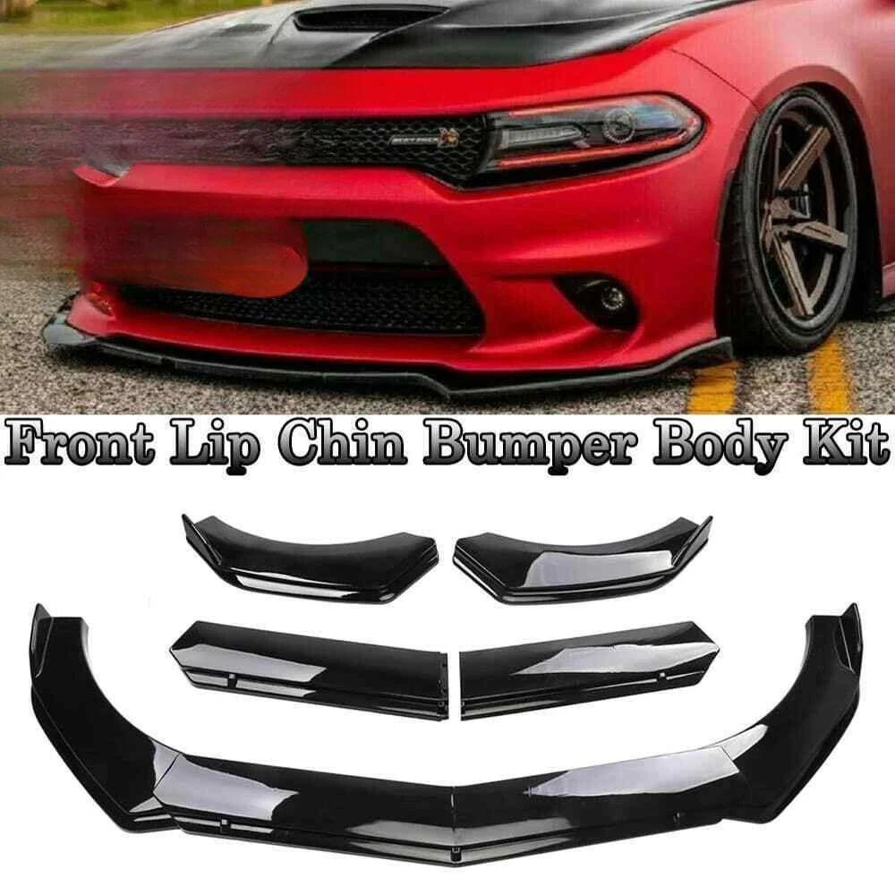 

For Hyundai Sonata Glossy Black Front Bumper Lip Body Kit Spoiler Splitters ABS United States