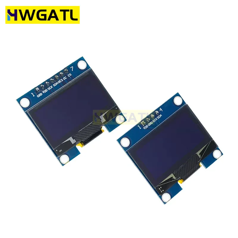 RoHS 1.3 inch OLED Module White/Blue  SPI/IIC I2C Communicate Color 128X64 1.3 inch OLED LCD LED Display Module 1.3" OLED Module