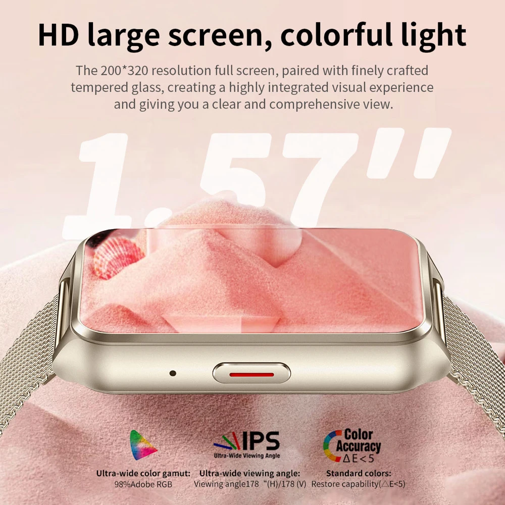 時計 Bluetooth 通話 100+ スポーツモード スマートウォッチ 健康 心拍数 音楽 防水 音声アシスタント 男女兼用 スマートウォッチ