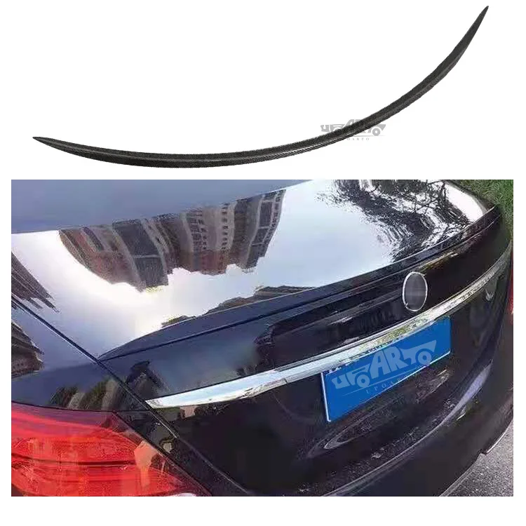 Style For Mercedes-Benz E Class W213 Spoiler 2016 2017 2018 2019 2020 Real Carbon Fiber Rear Trunk Wing E63 Accessories Body Kit