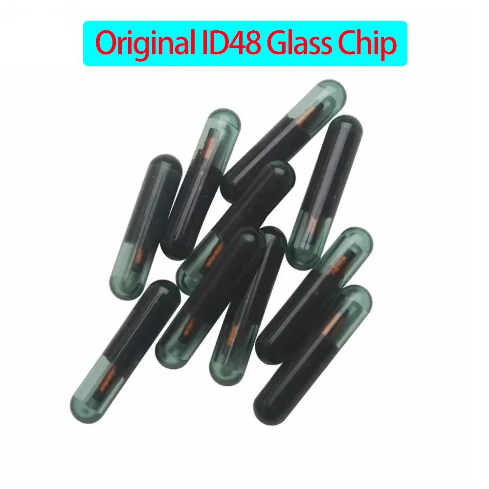 5/10/20pcs Original ID48 Glass Chip TP08 Car Remote Key Chips Blank Transponder Chip