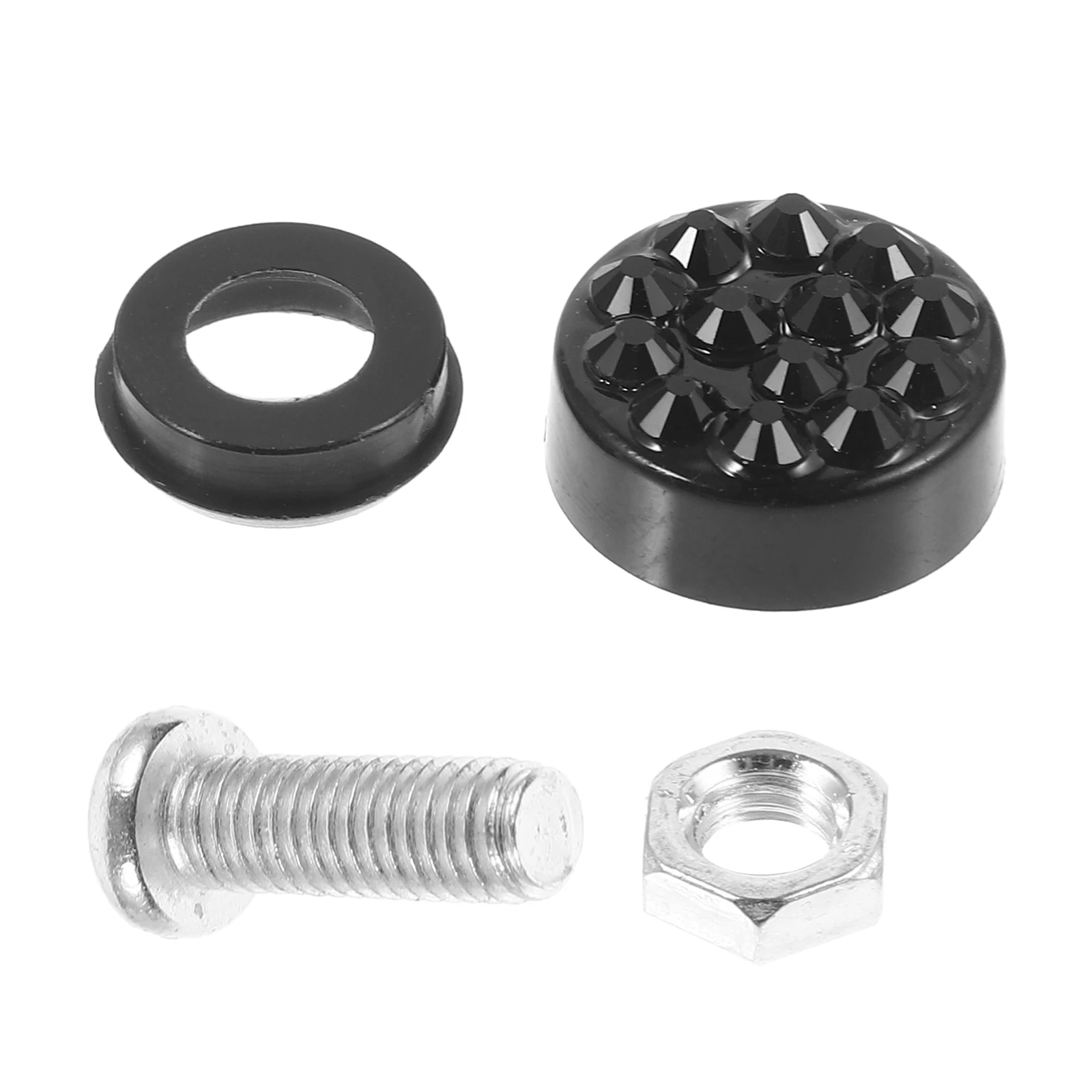 

1 set 1 Set Car Plate Anti Theft Screw Cap Metal Universal Fit Replaceable Fixing Fasteners Accessories For Vehicle Frame Screws