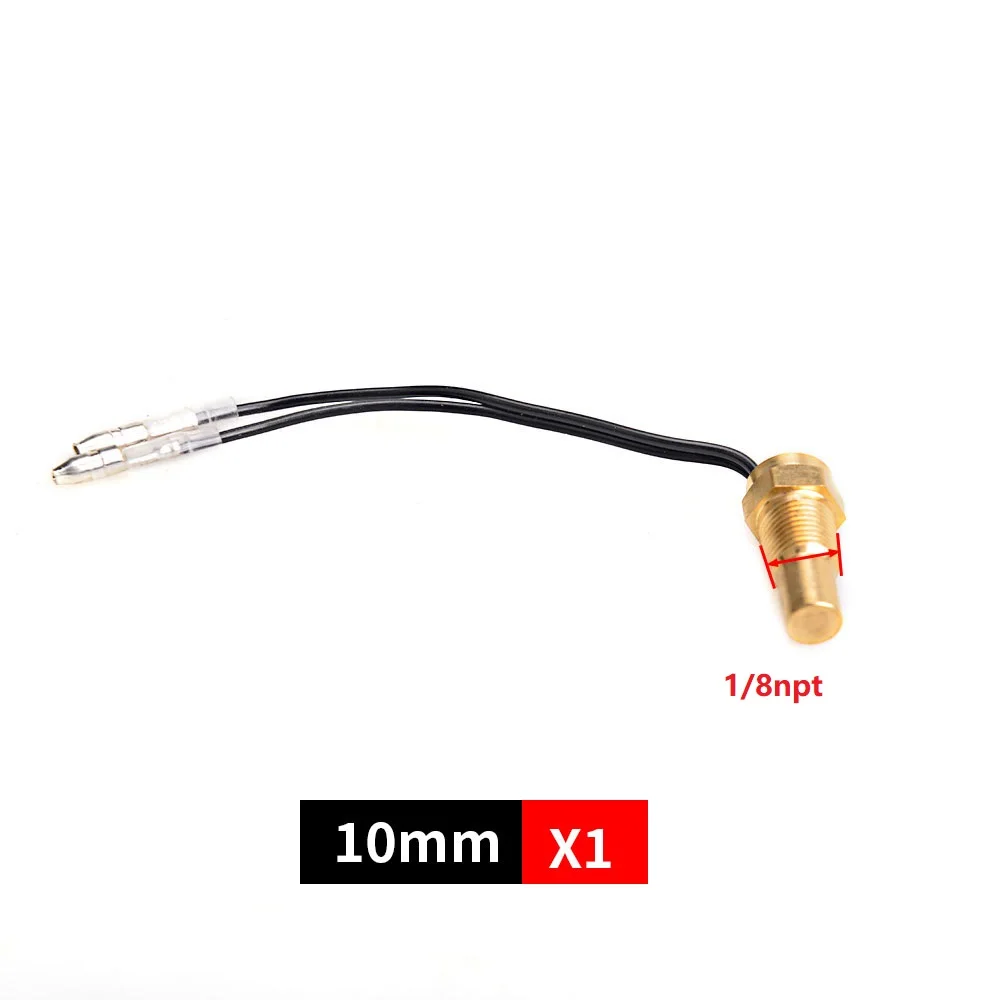 12V/24V sensore di temperatura dell'acqua Temp Sender 50K Head Plug 10MM 14MM 16MM per Auto Truck Gauge misuratore elettrico NPT 3/8 1/8