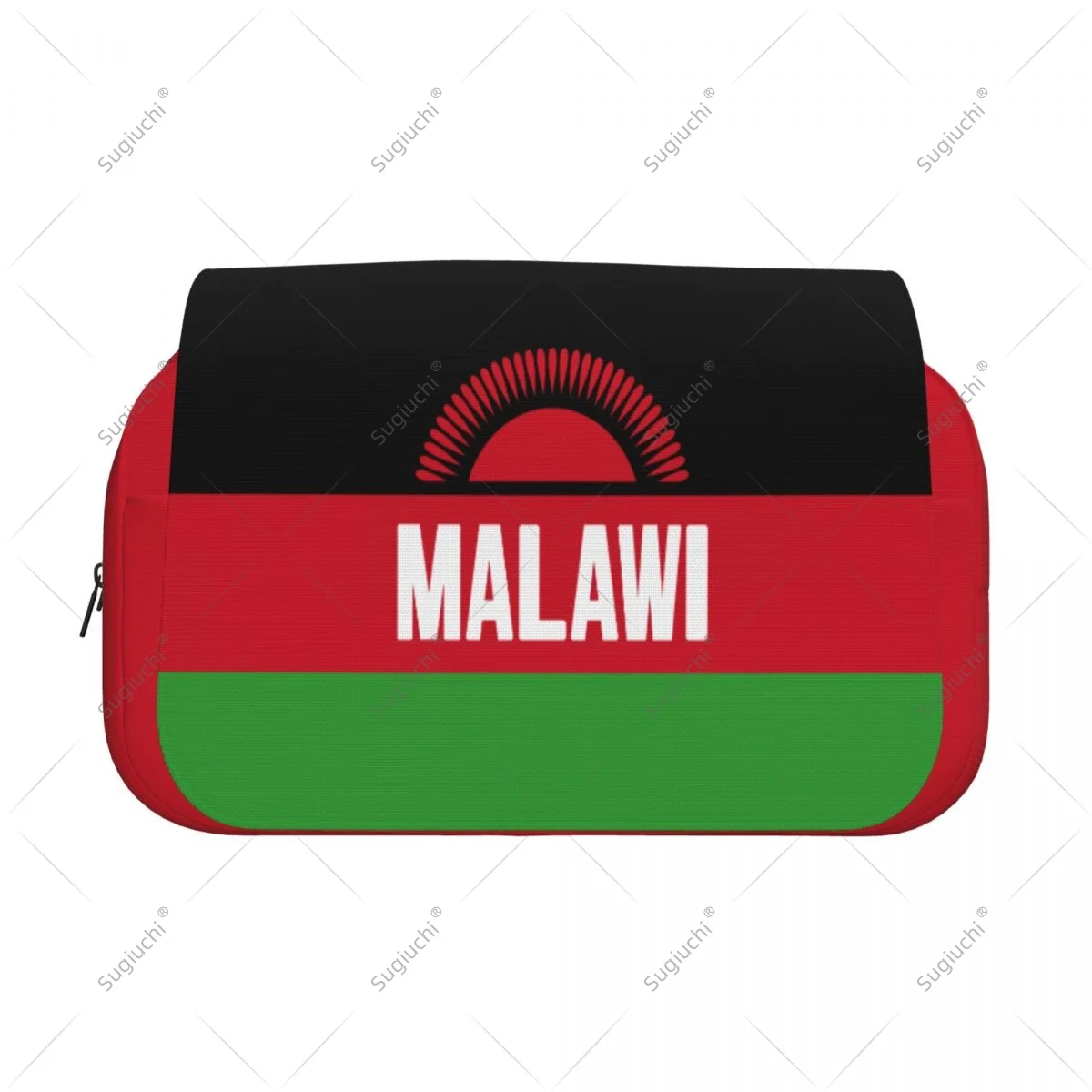 กล่องดินสอ กระเป๋าใส่กรรไกร ลายธงชาติมาลาวี 3 มิติ ผ้าอ็อกซ์ฟอร์ดสองชั้น กล่องเก็บเครื่องเขียน กล่องใส่ปากกา