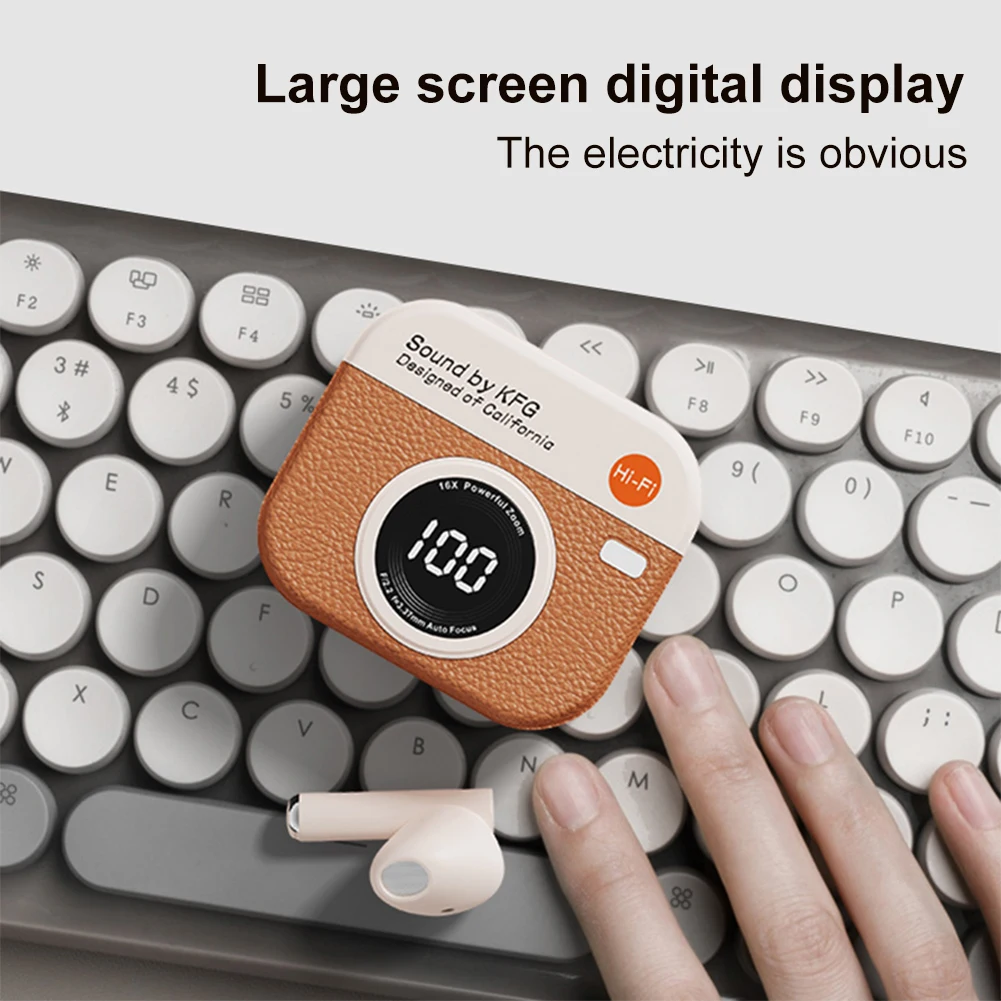 2025 TWS Wireless Earphones Bluetooth 5.4 36 Hours Play Back Sport Earbuds Active Noise Cancellation Headphone with LED Display