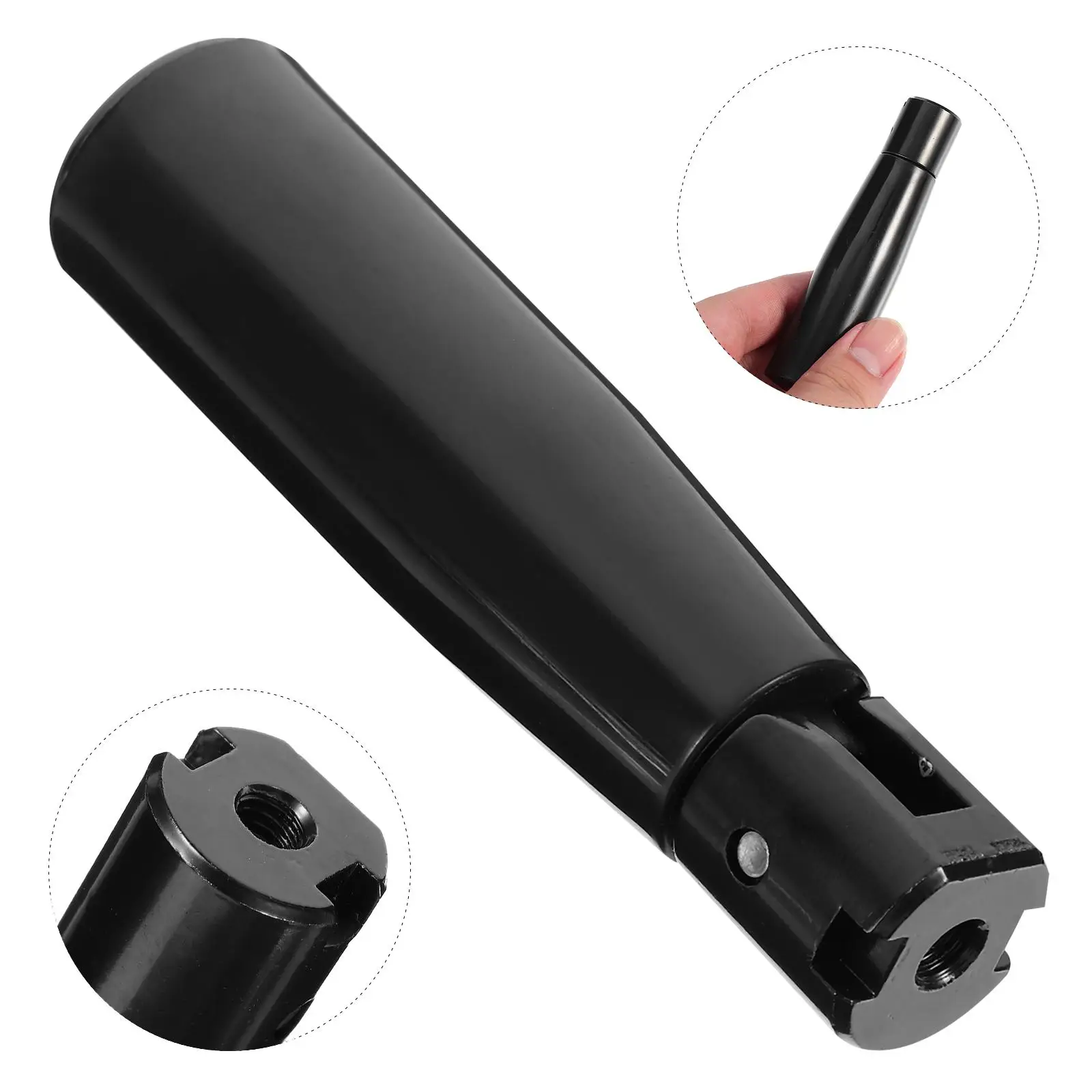2 pçs dobrável 20x80xm6 preto suave prático botão giratório para máquinas de trabalhar madeira aperto lidar com ferramentas de ferragem