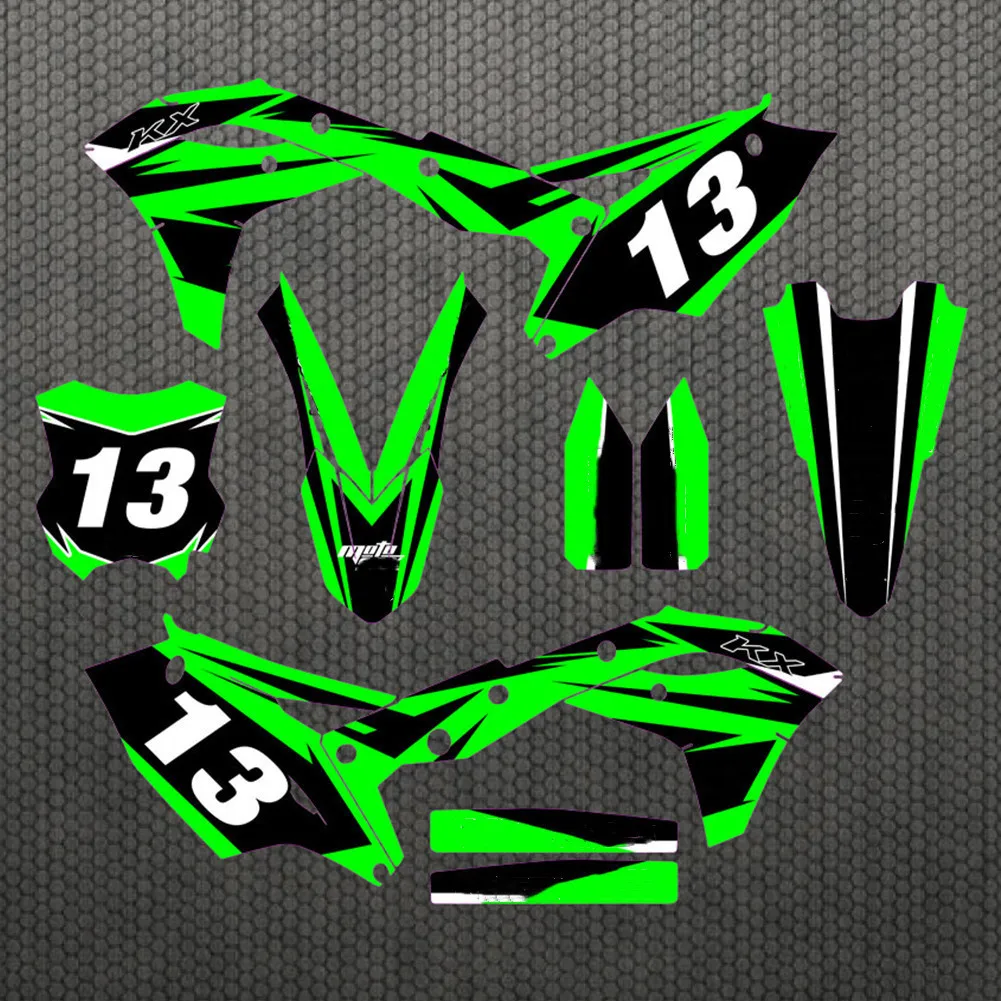 For Kawasaki 250 KXF 2017-2020 Stickers Graphics Decals Kits For Kawasaki KX250F KXF250 KXF 250 2017 2018 2019 2020 KX 250F