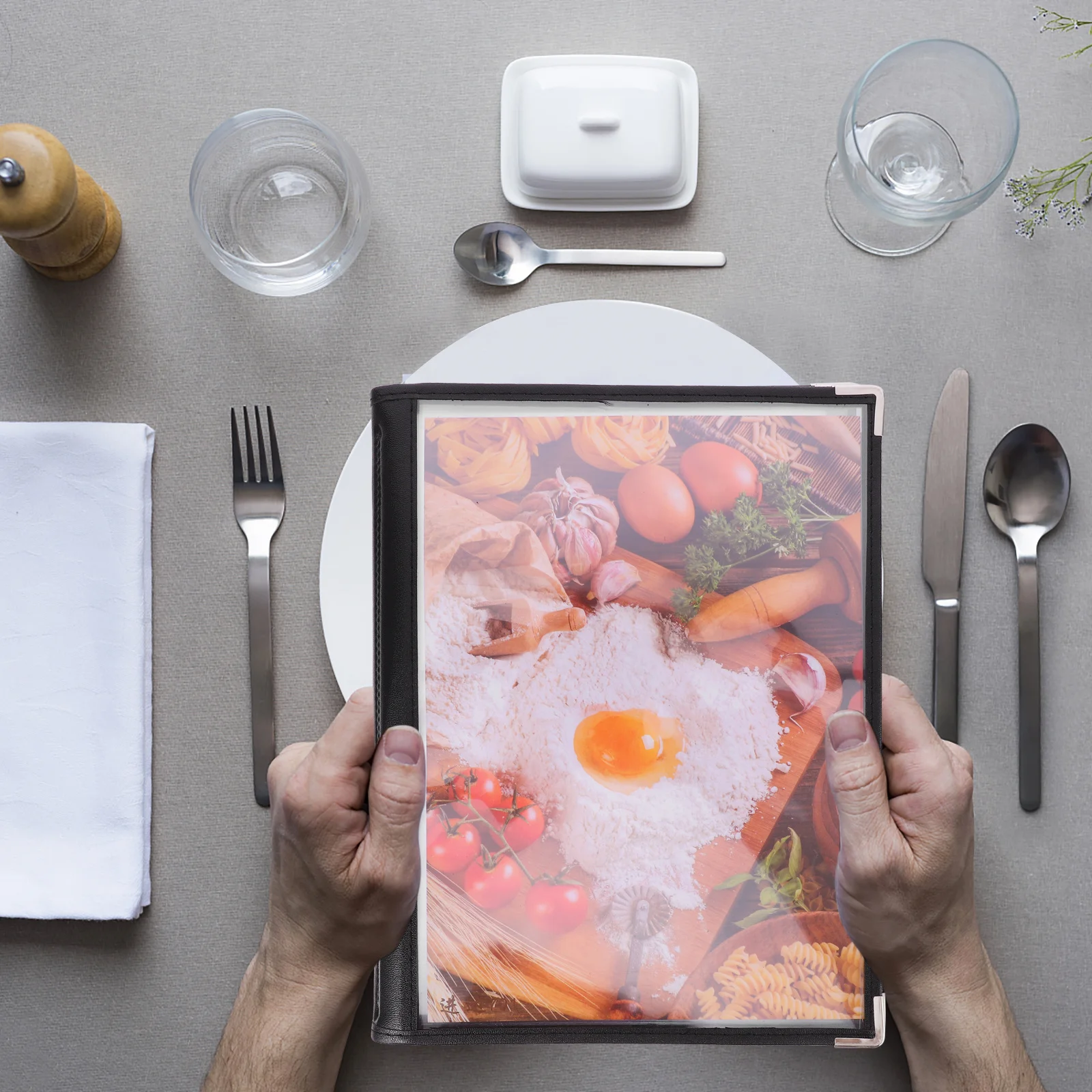 

Прозрачная обложка для меню из ПВХ для ресторана, отеля, кафе, многосторонняя вставка, дизайн, держатель меню, прозрачная папка для книг, поставка