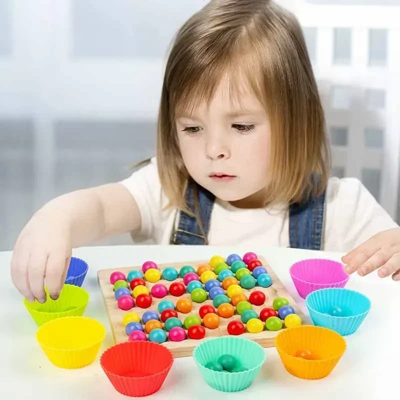 Kinder Feinmotorik Holzspielzeug Farbabstimmung Klassifizierung Sortierspiel Montessori Früherziehung Lernen Zählen