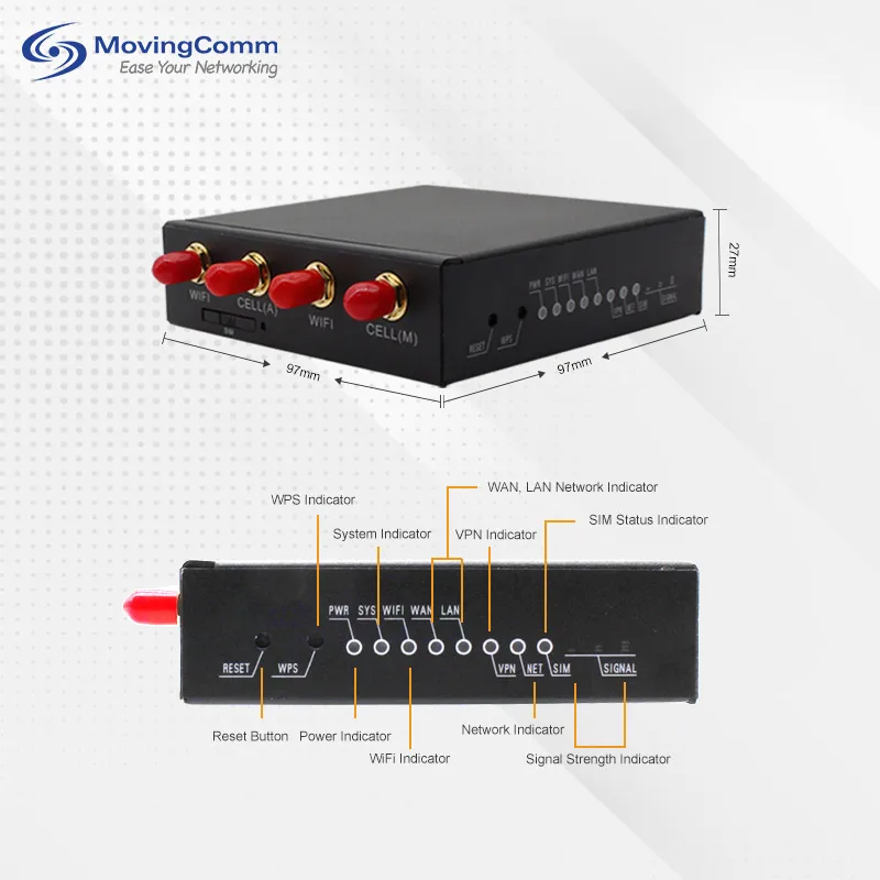 Openwrt Mini Rs485 Rs232 محطة الصناعية سيم سيارة Vpn Lte Cpe Iot بوابة لاسلكية 4G واي فاي Gsm مودم راوتر مع بطاقة Sim