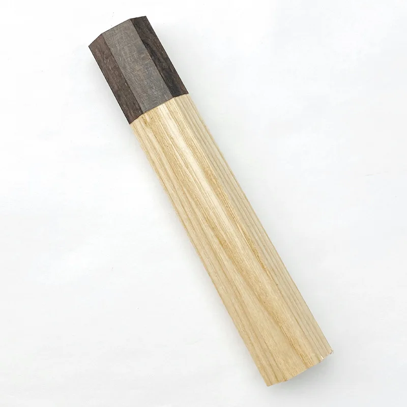 Premium Octagonal Japanese Chef Knife Handle - Ergonomic Solid Wood Grip for Gyuto, Nakiri, and More