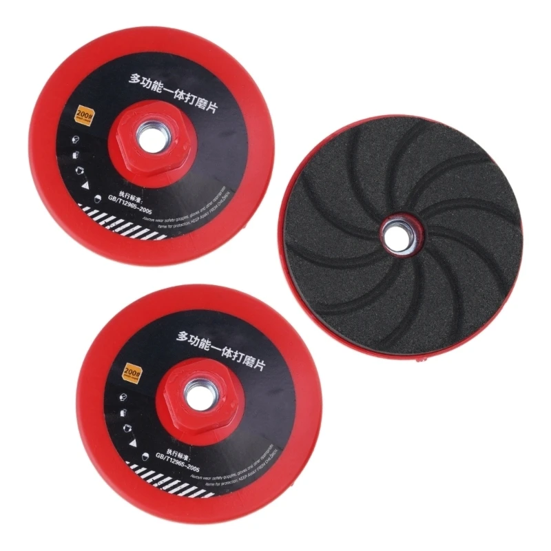 57QF Heat Resistant Design 50/100/200 Grits Polishing Pad 80Mm Diameter For Good Performances In Demanding Applications