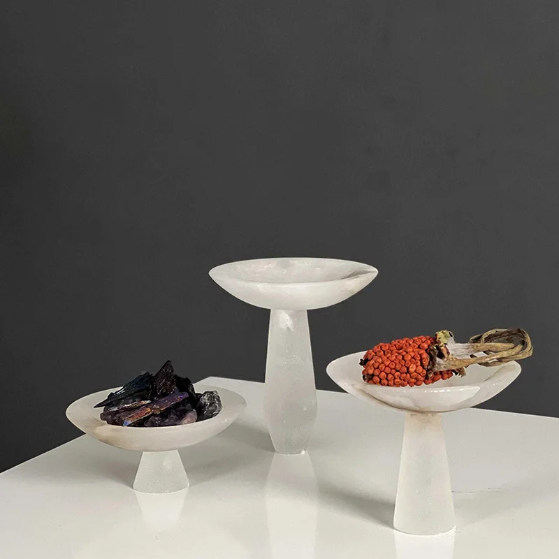 Light luxury decorative tray storage fruit plate marble placement