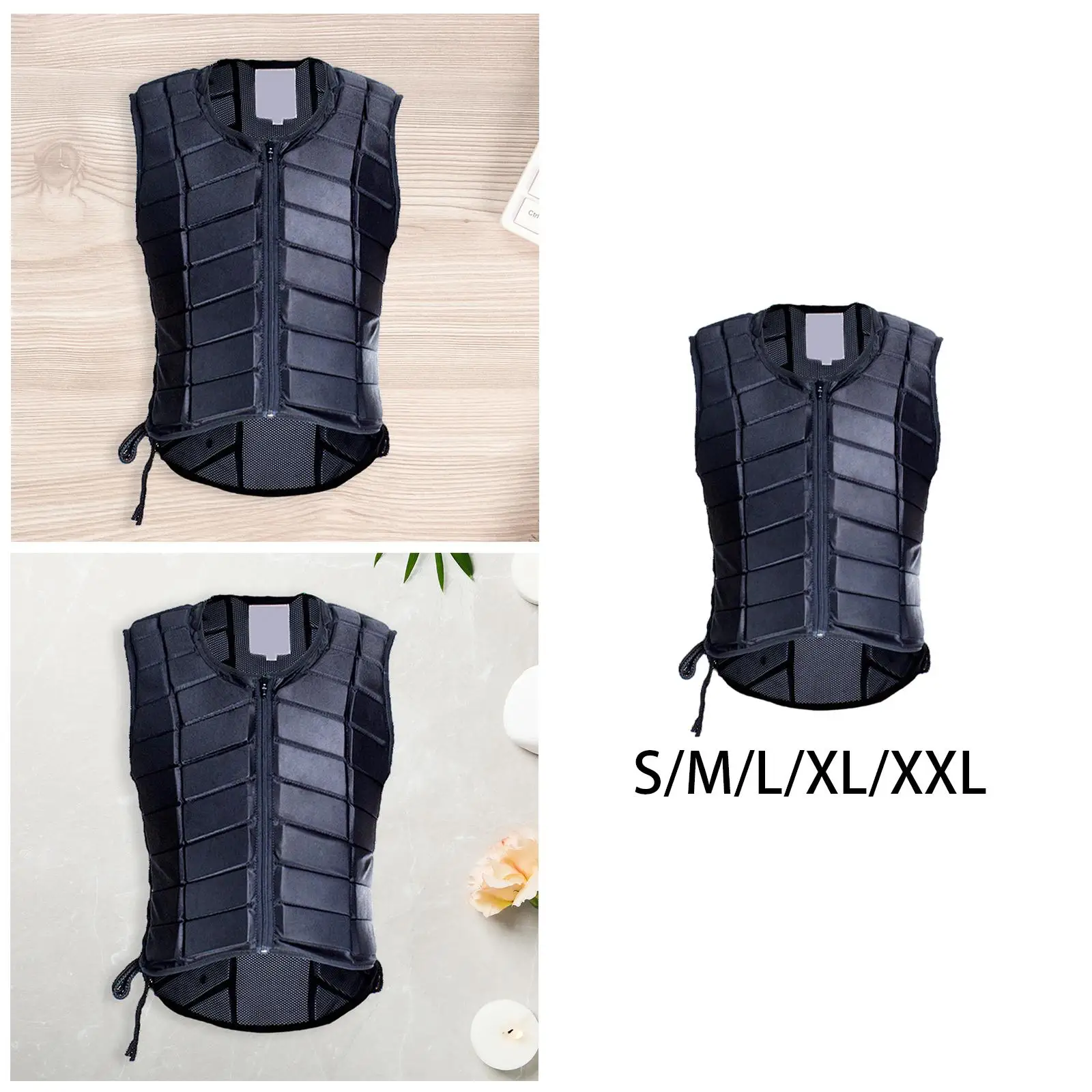 equestrian-vest-horse-riding-vest-breathable-black-guard-protector-zipper-shock