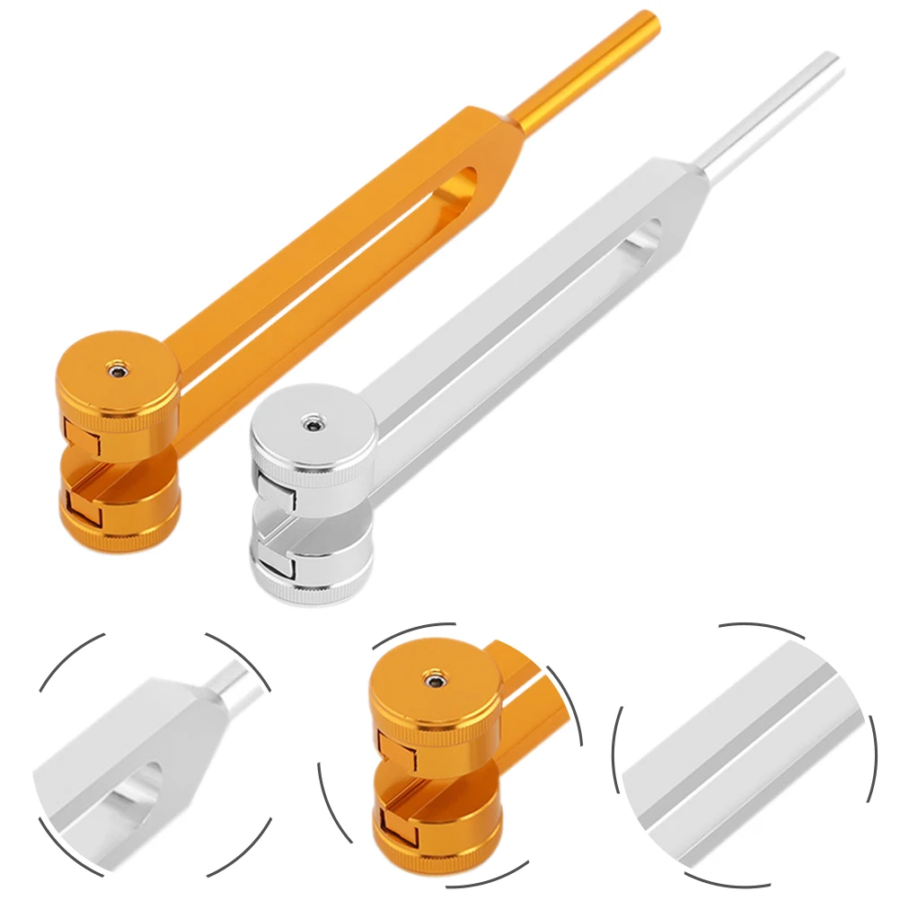 

2pcs Aluminum Alloy Tuning Fork Non-Magnetic Corrosion-Resistant Sound Therapy Tool For Ear Canal Comfort Clinical Sensory