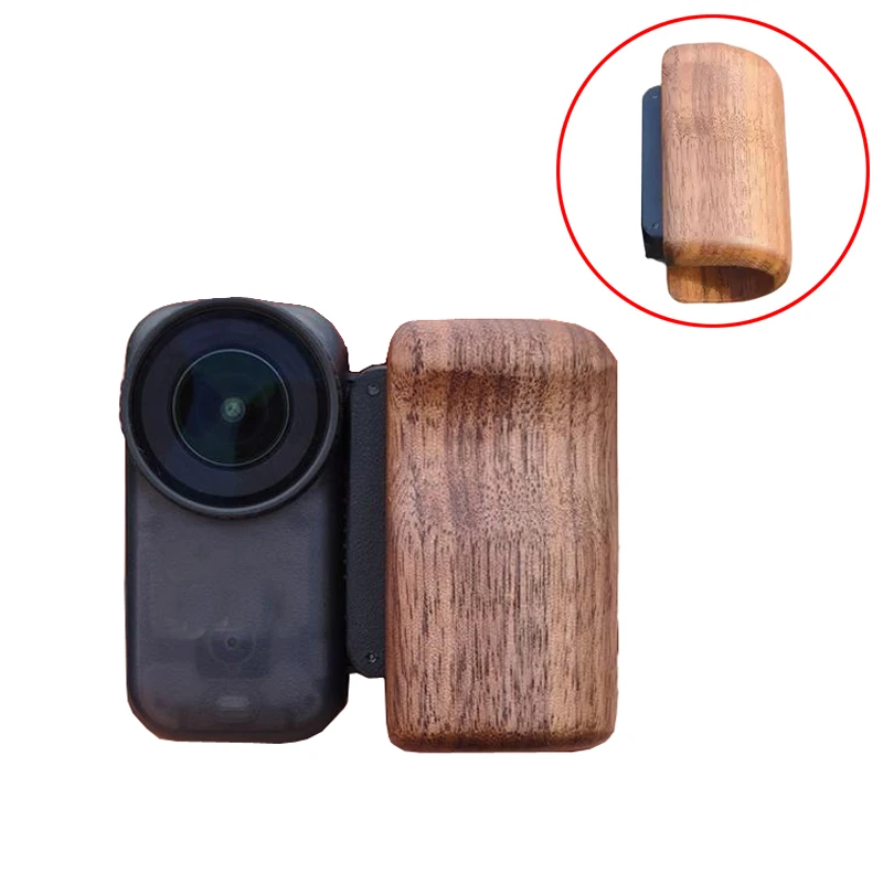 

1PCS Detachable Magnetic Side Handle Wooden Grip Action Camera Street Shooting Modified Lightweight Accessory for DJI OSMO NANO