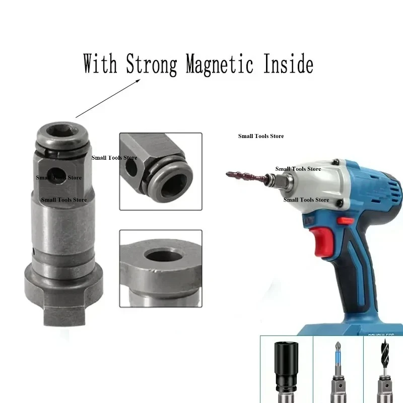 1/2 Inch Square Drive Spindle Anvil Shaft with 16mm Bearing Sleeve Replacement Parts for Cordless Electric Impact Wrench B3 C3 D