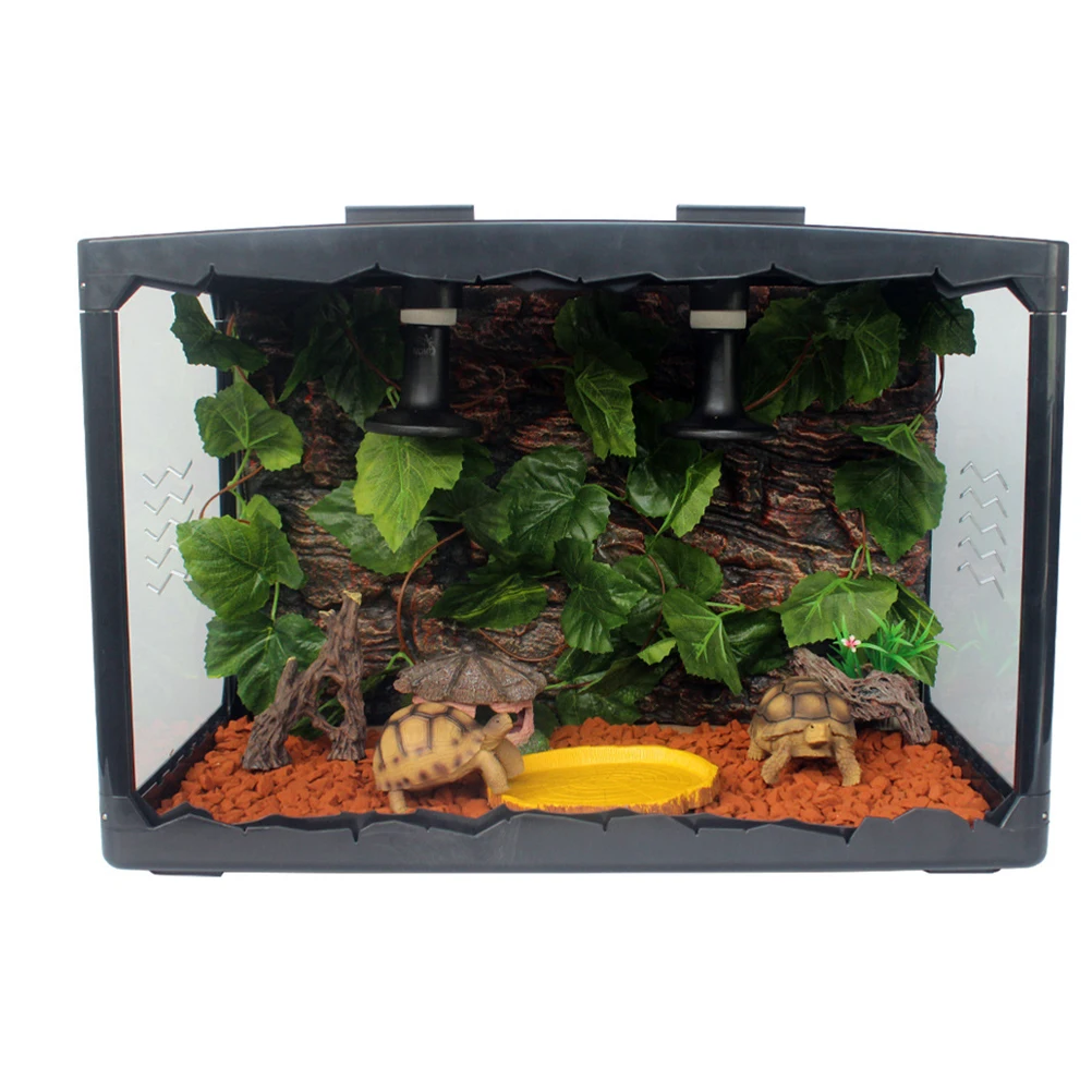 

2.5M Simulated Leaf Grape Vine Rattan Pet Reptile Terrarium Decor Artificial Vine for Turtle Fish Tank Decoration Lifelike 250cm